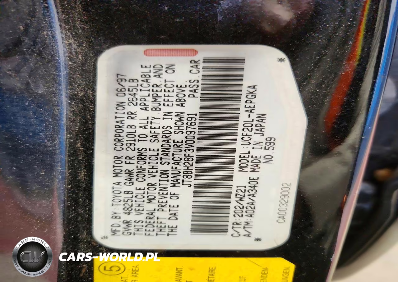 1997 Lexus Ls 400 VIN:JT8BH28F3V0097691 - 12