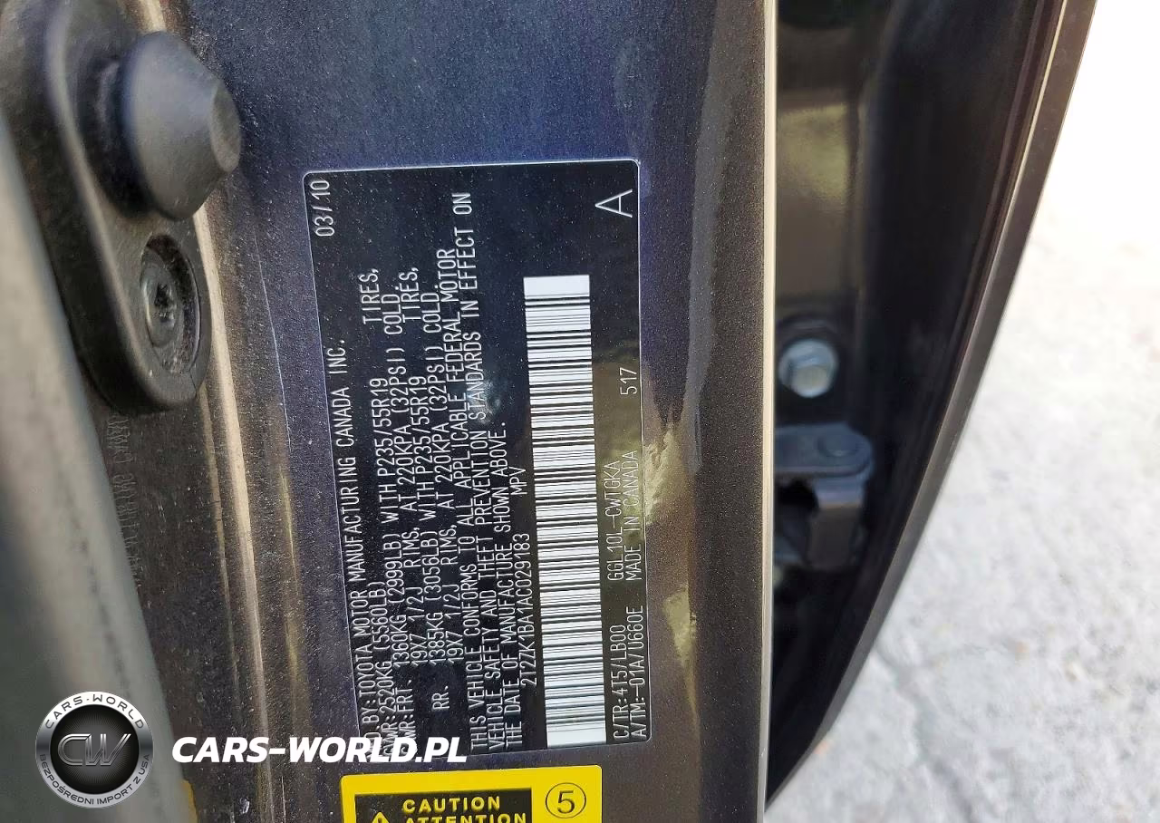 2010 Lexus Rx 350 VIN:2T2ZK1BA1AC029183 - 13