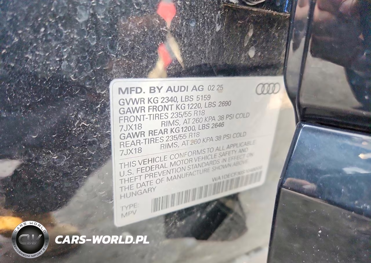 2025 Audi Q3 Premium S Line 45 VIN:WA1DECF30S1048000 - 13