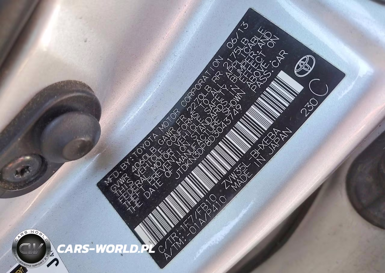 2013 Toyota Prius Plug-In Hybrid Base VIN:JTDKN3DP8D3043749 - 13