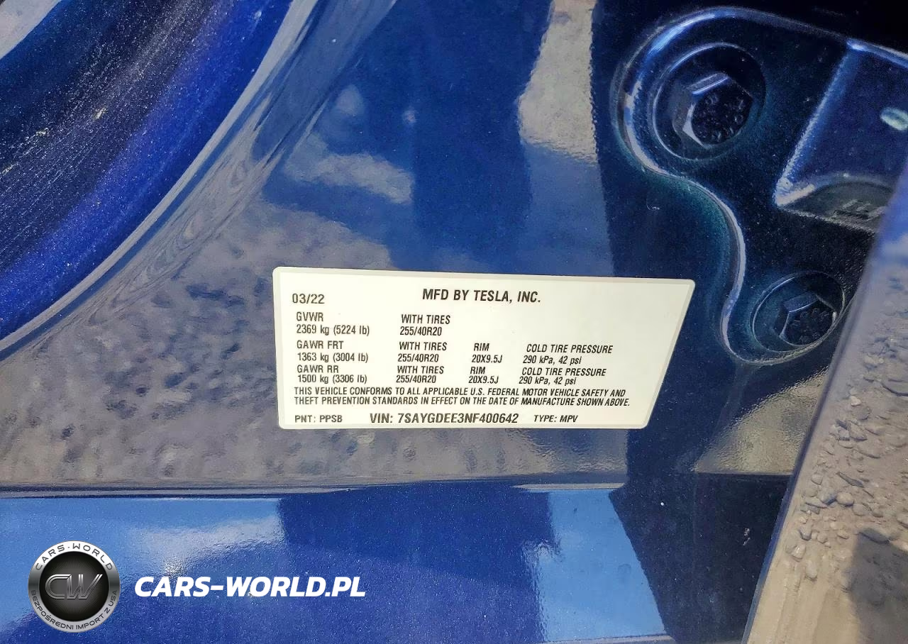2022 Tesla Model Y VIN:7SAYGDEE3NF400642 - 13