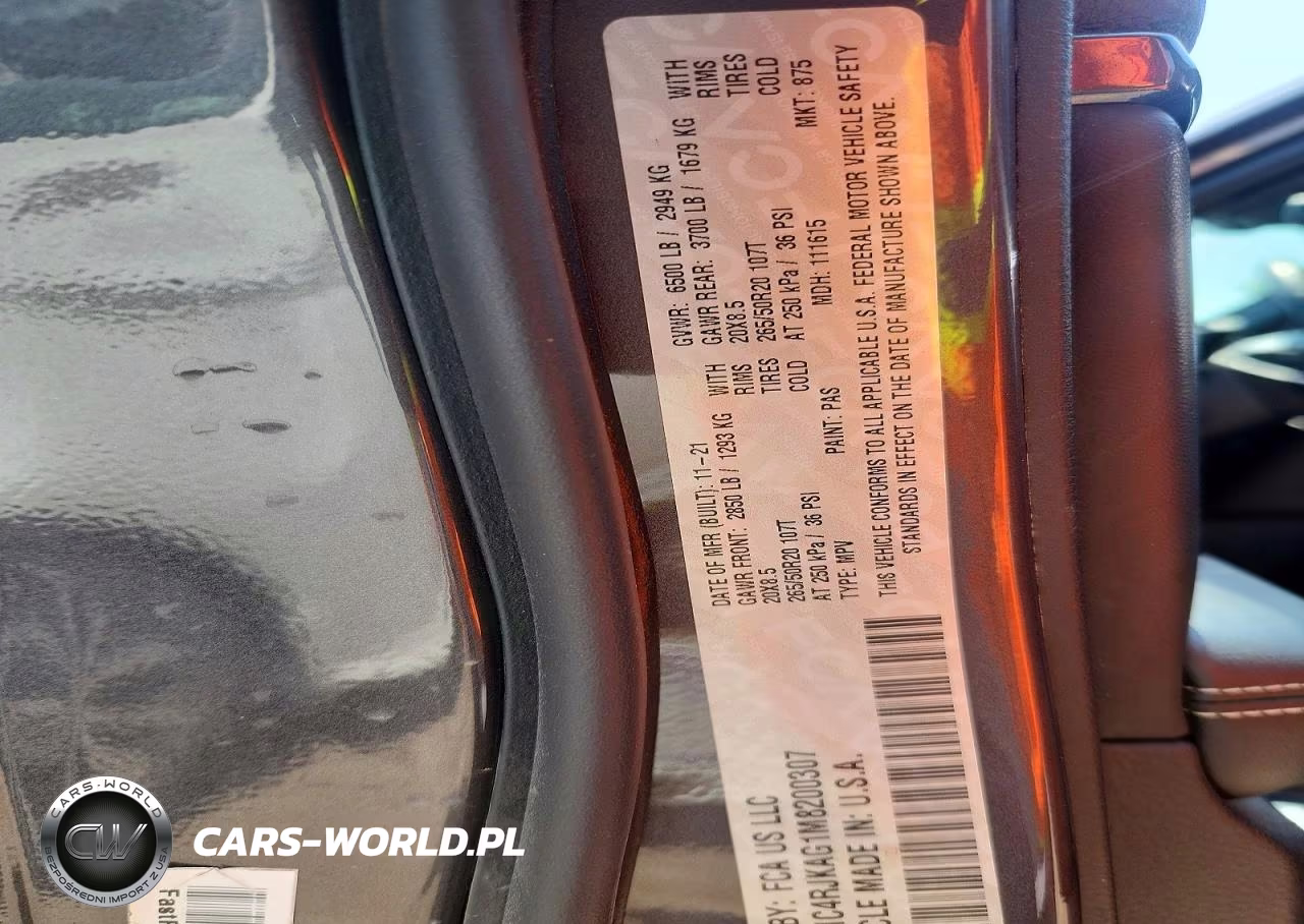 2021 Jeep Grand Cherokee L Laredo VIN:1C4RJKAG1M8200307 - 12
