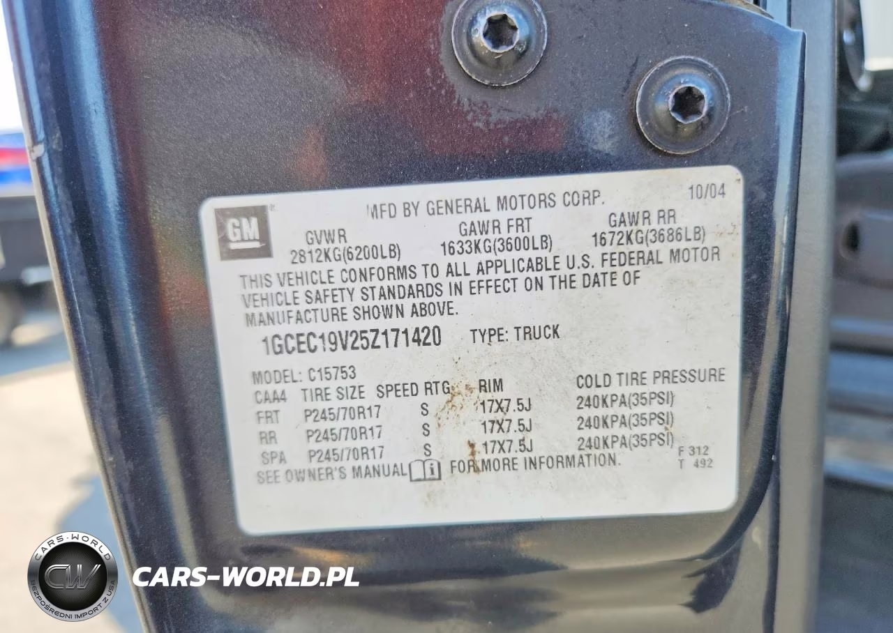 2005 Chevrolet Silverado C1500 VIN:1GCEC19V25Z171420 - 12