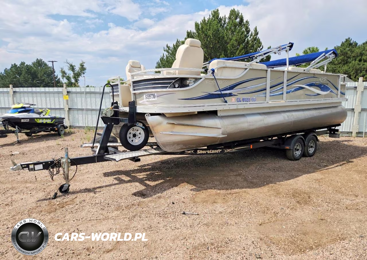 2009 Shoreland'r Pontoon Boat VIN:MAU009021809 - 2