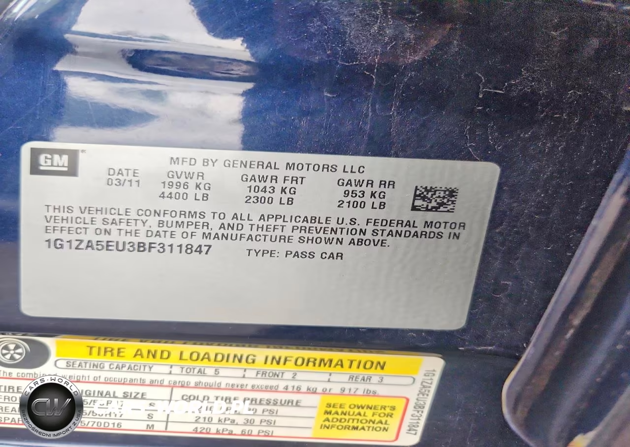 2011 Chevrolet Malibu Ls VIN:1G1ZA5EU3BF311847 - 12
