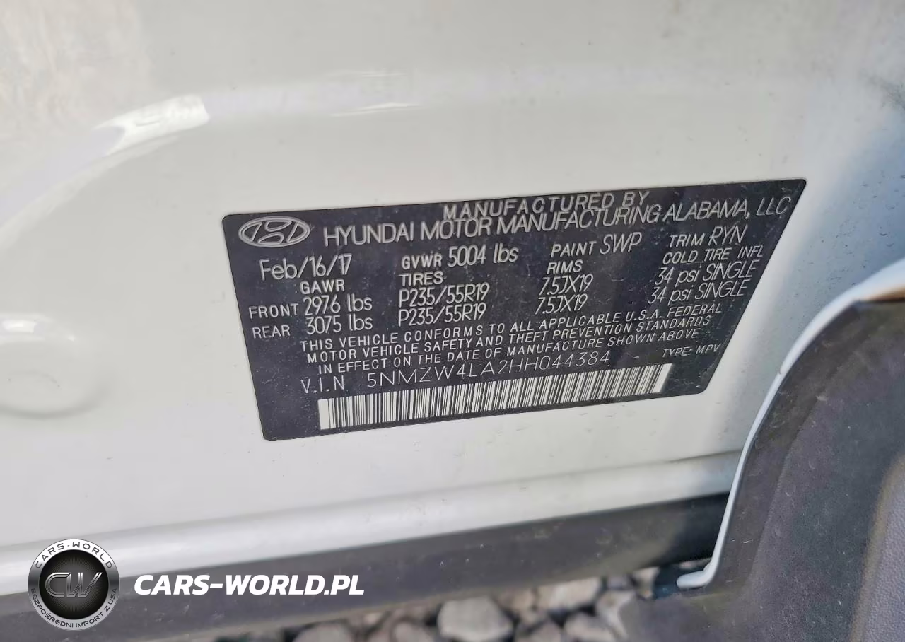 2017 Hyundai Santa Fe Sport 2.0T Ultimate VIN:5NMZW4LA2HH044384 - 13