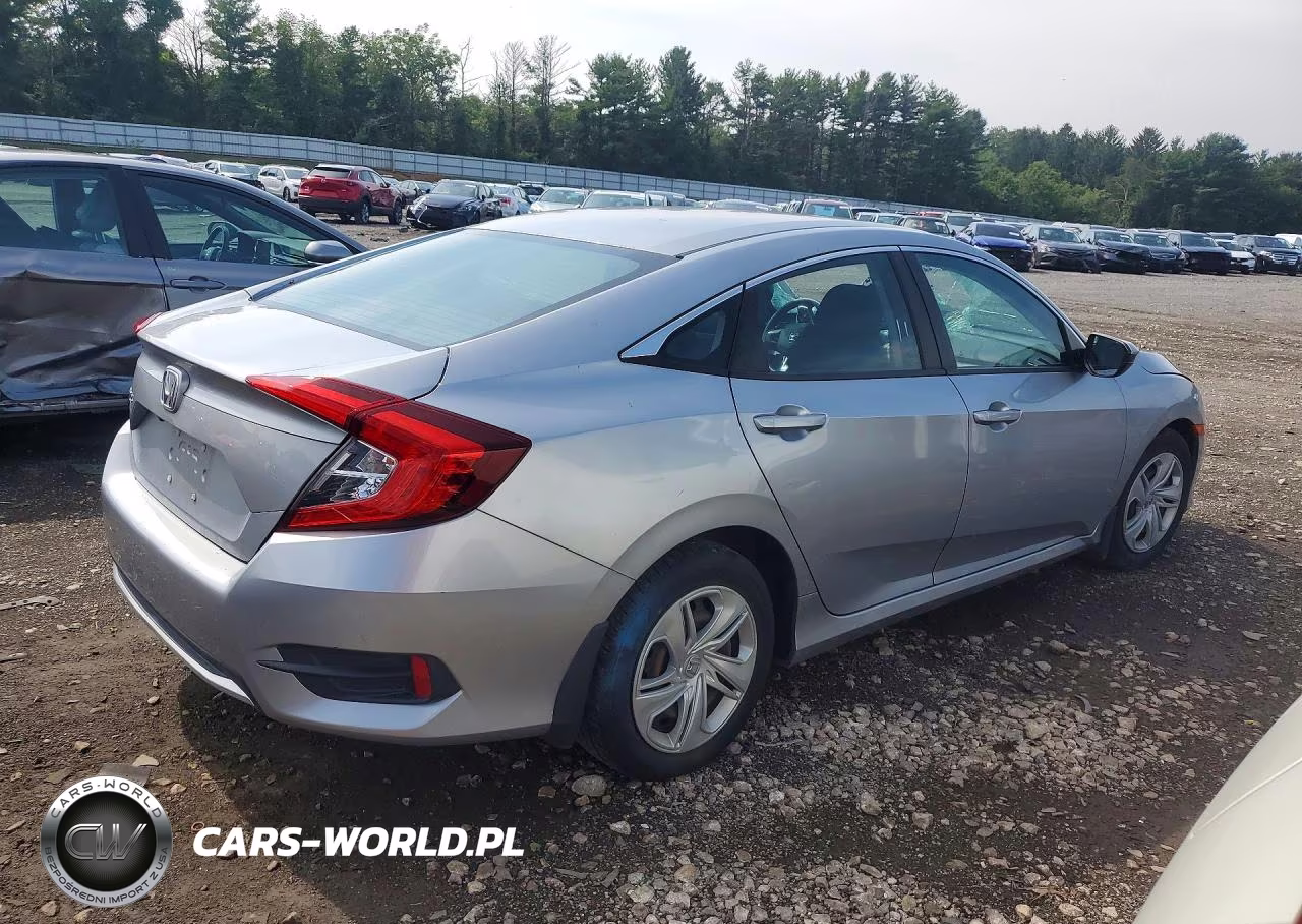 2020 Honda Civic Lx VIN:2HGFC2F69LH529263 - 3