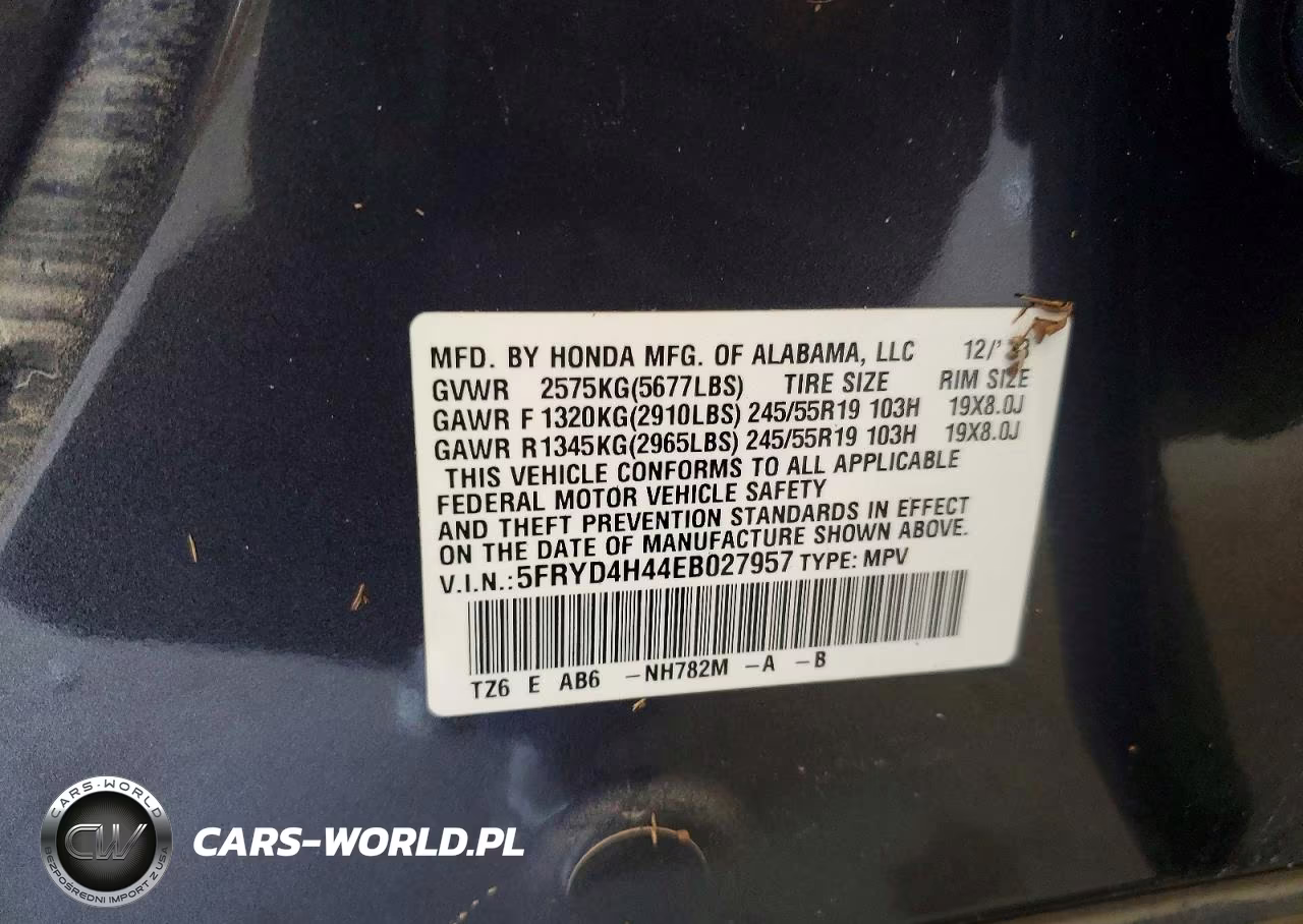 2014 Acura Mdx Technology VIN:5FRYD4H44EB027957 - 13