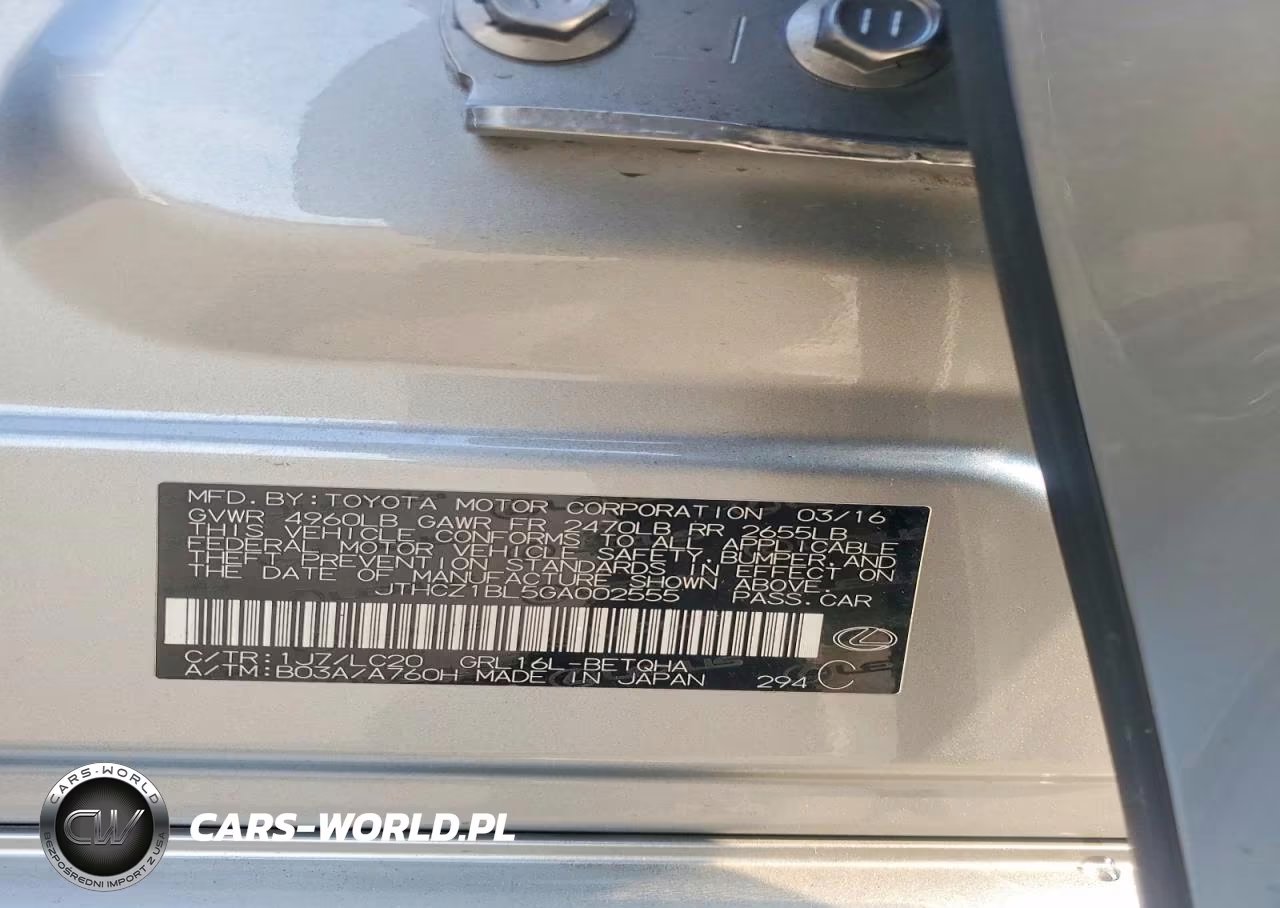 2016 Lexus Gs 350 VIN:JTHCZ1BL5GA002555 - 12
