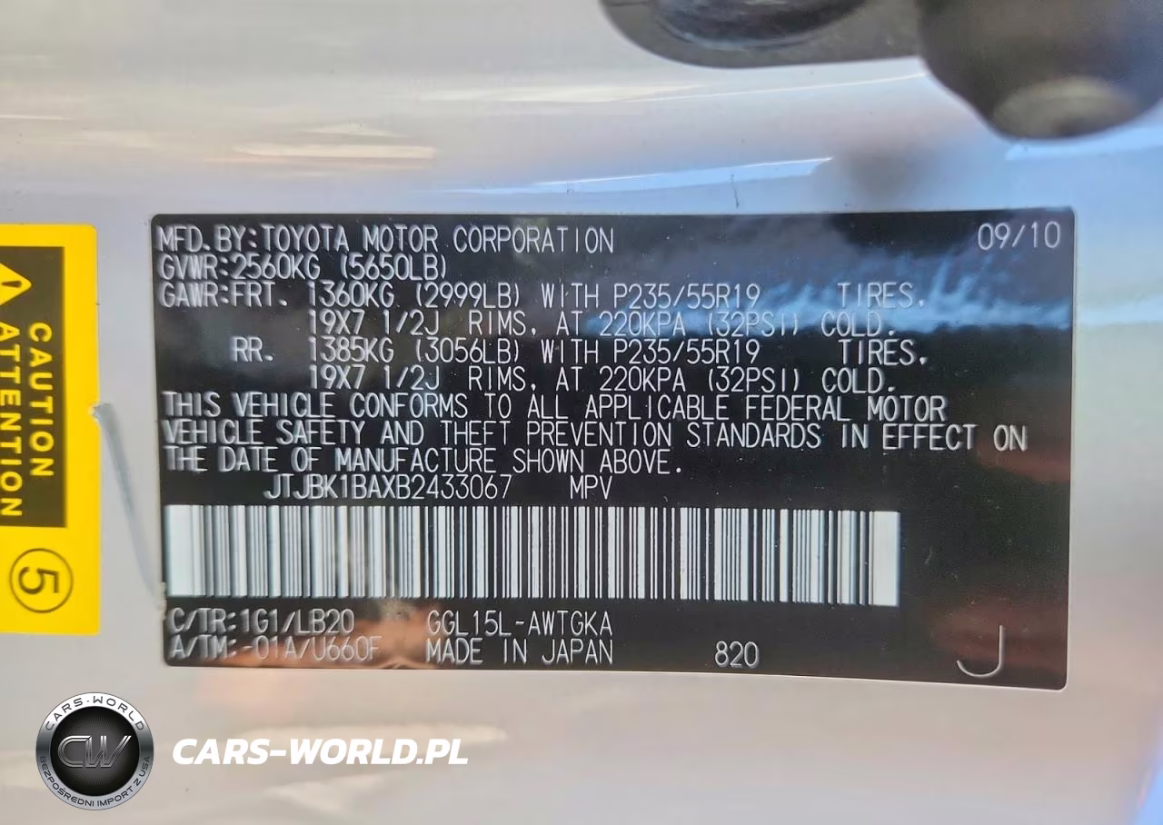2011 Lexus Rx 350 VIN:JTJBK1BAXB2433067 - 14