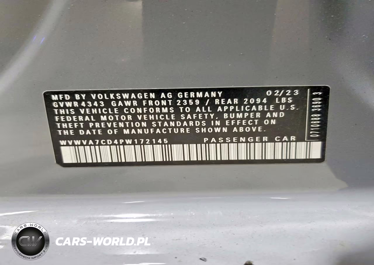 2023 Volkswagen Gti Autobahn VIN:WVWVA7CD4PW172145 - 14