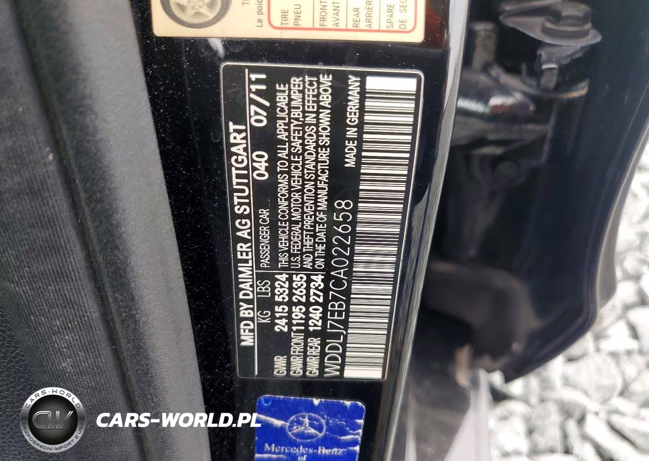 2012 Mercedes-Benz Cls 63 Amg VIN:WDDLJ7EB7CA022658 - 13