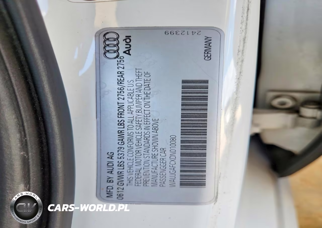 2013 Audi A6 Prestige VIN:WAUJGAFCXDN010080 - 13