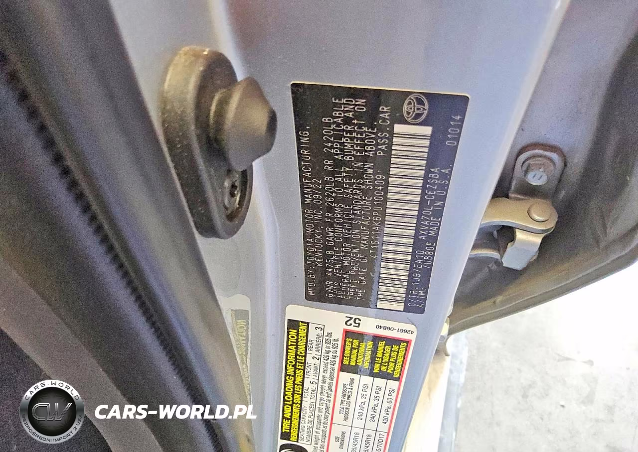 2023 Toyota Camry Se VIN:4T1G11AK6PU100409 - 12