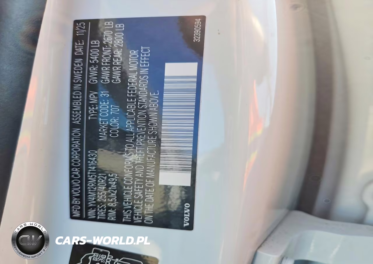 2026 Volvo Xc60 Ultra VIN:YV4M12RM5T1416430 - 13