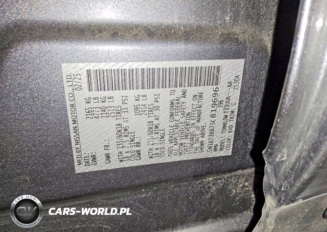 2025 Nissan Rogue Sv VIN:5N1BT3BB7SC819696 - 13