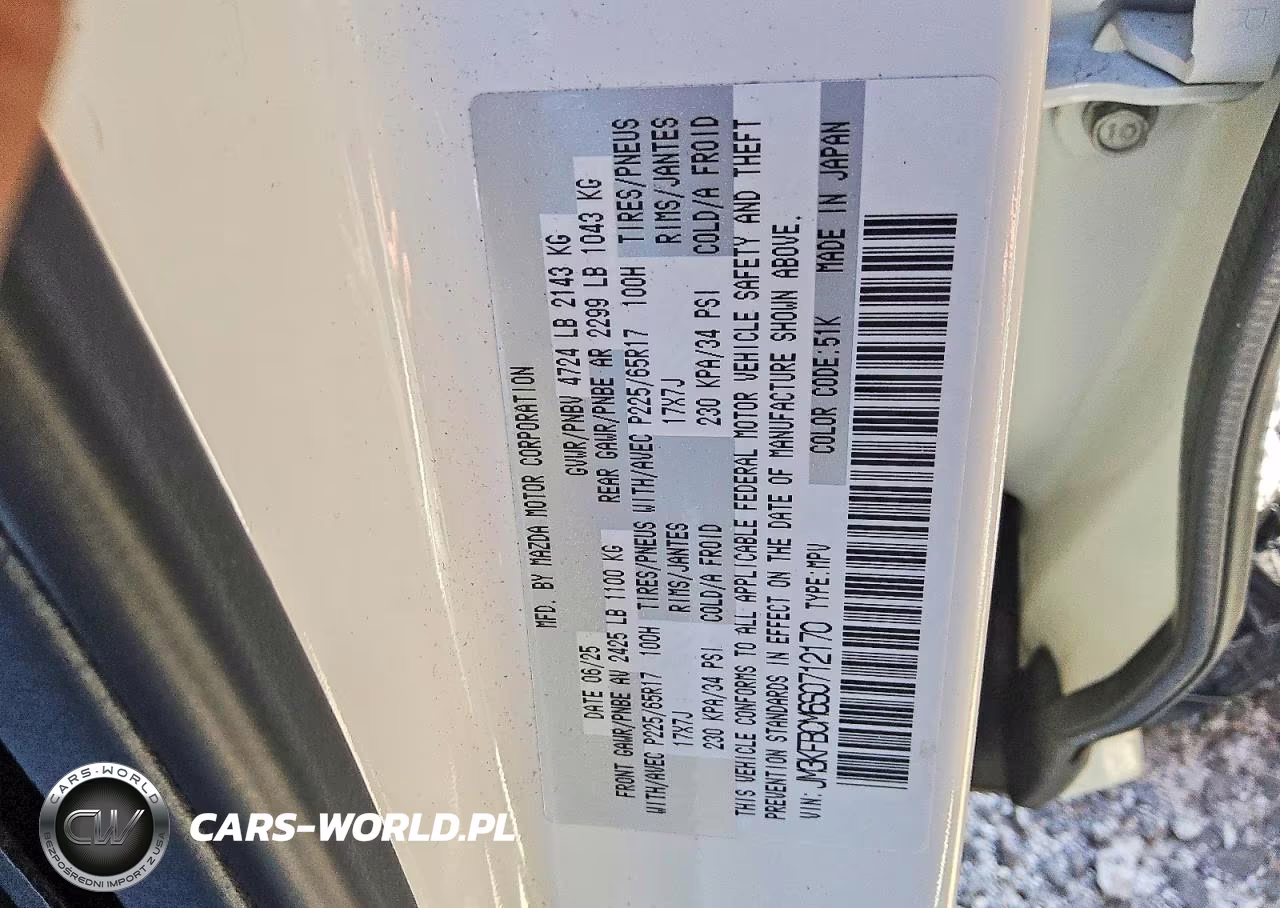 2025 Mazda Cx-5 Preferred VIN:JM3KFBCM6S0712170 - 14
