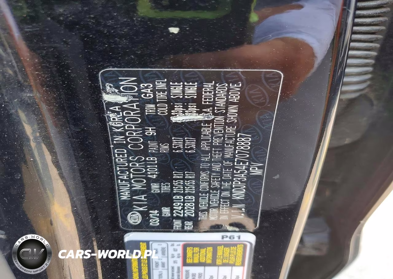 2014 Kia Soul + VIN:KNDJP3A54E7078887 - 12