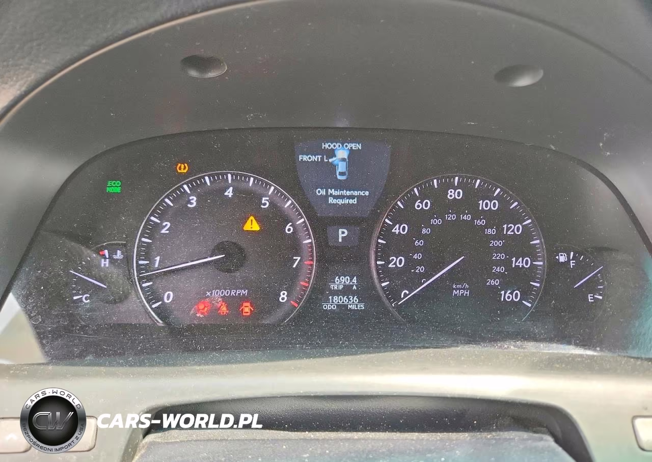 2012 Lexus Ls 460 VIN:JTHCL5EF8C5015205 - 9