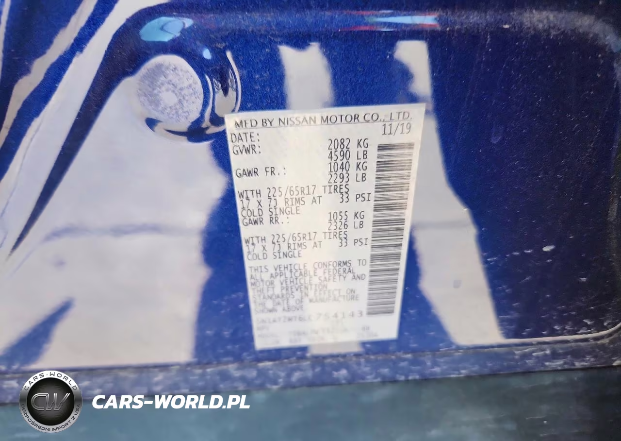 2020 Nissan Rogue S VIN:5N1AT2MT6LC754143 - 14