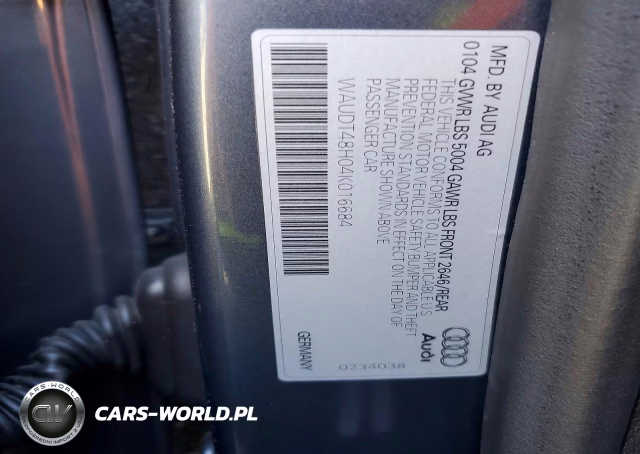 2004 Audi A4 Quattro VIN:WAUDT48H04K016684 - 12