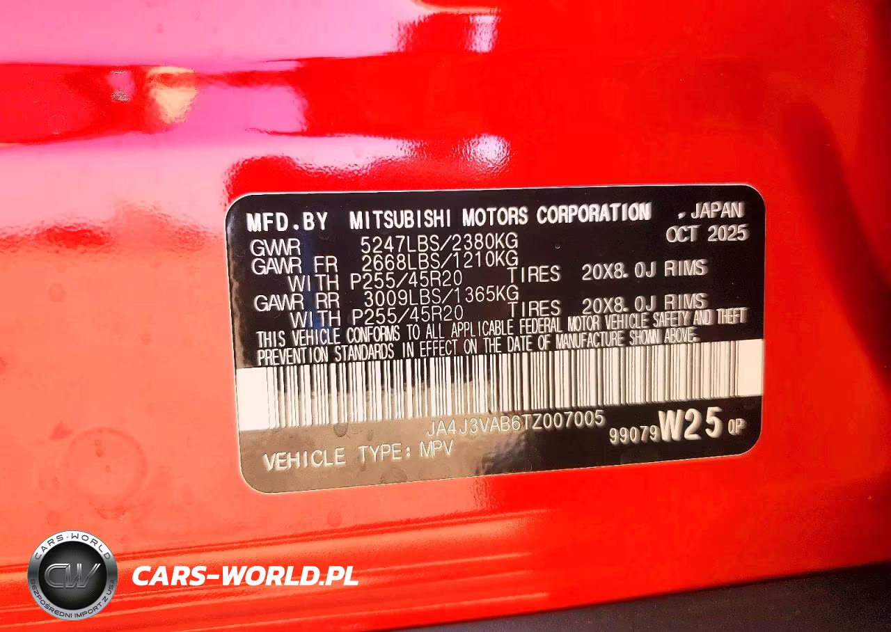 2026 Mitsubishi Outlander Se VIN:JA4J3VAB6TZ007005 - 12