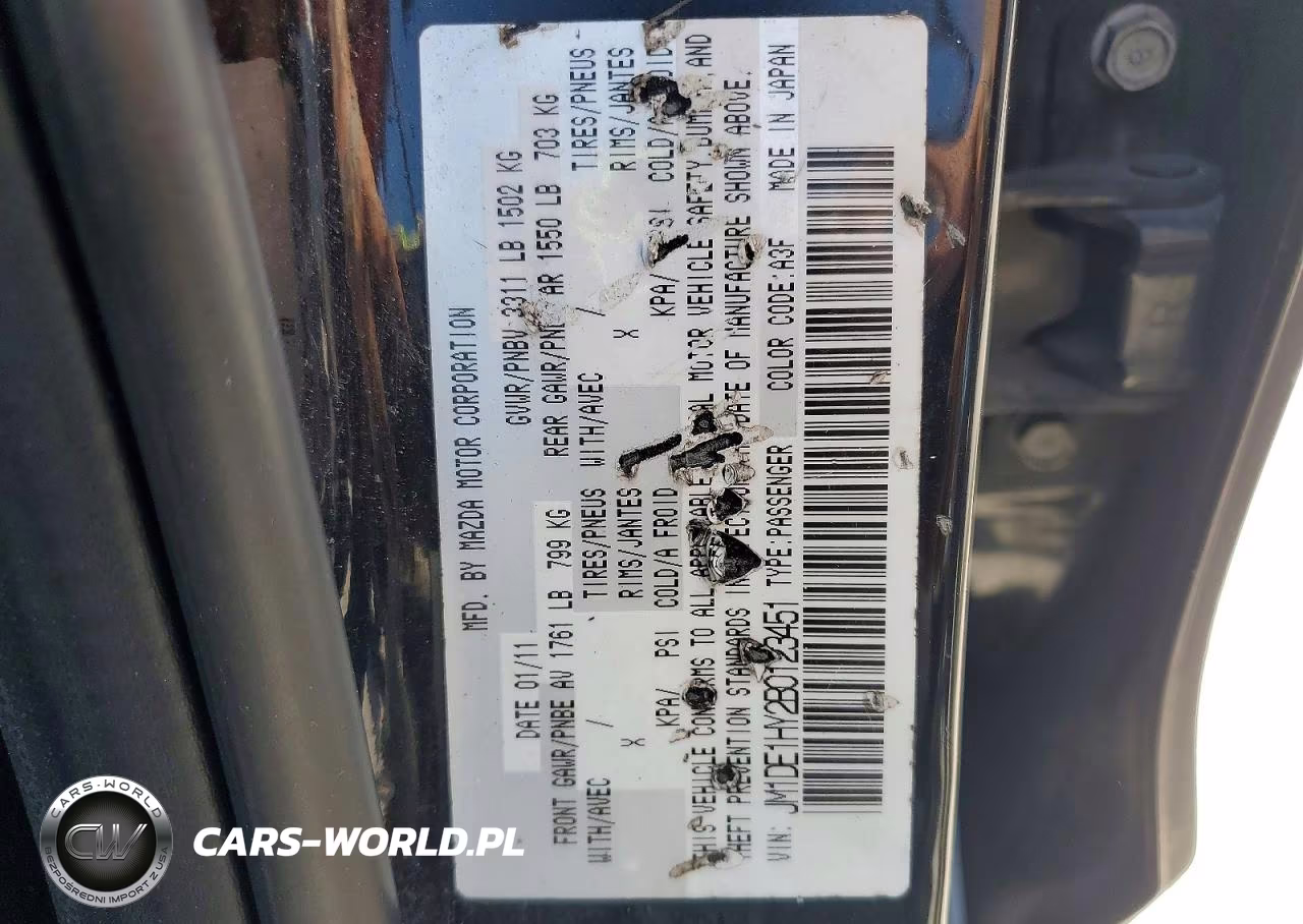 2011 Mazda Mazda2 VIN:JM1DE1HY2B0123451 - 12