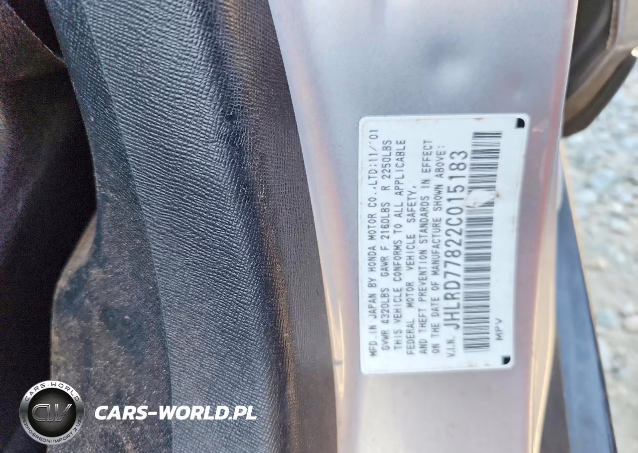 HONDA CR-V EX VIN:JHLRD77822C015183 - 13