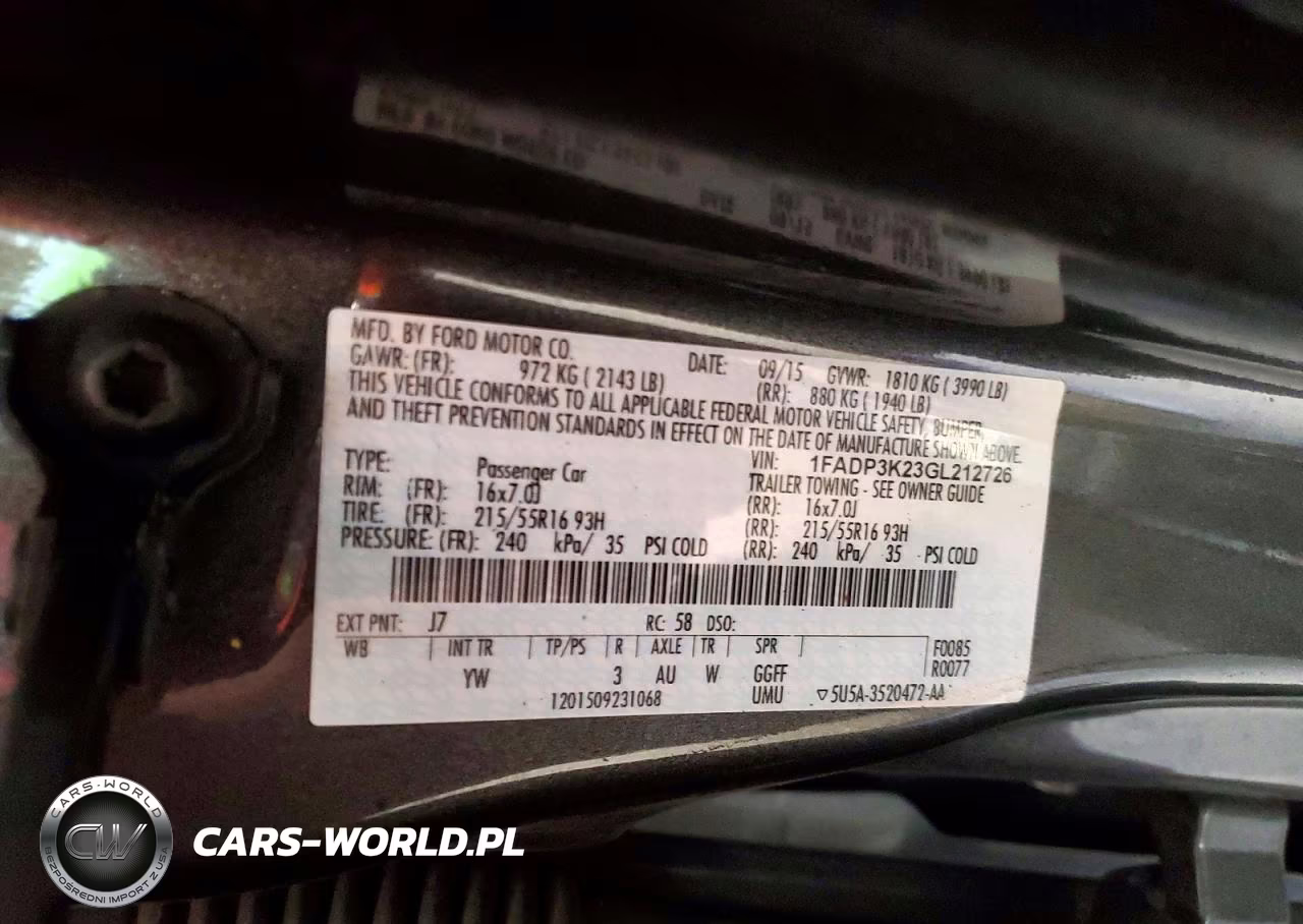 2016 Ford Focus Se VIN:1FADP3K23GL212726 - 12