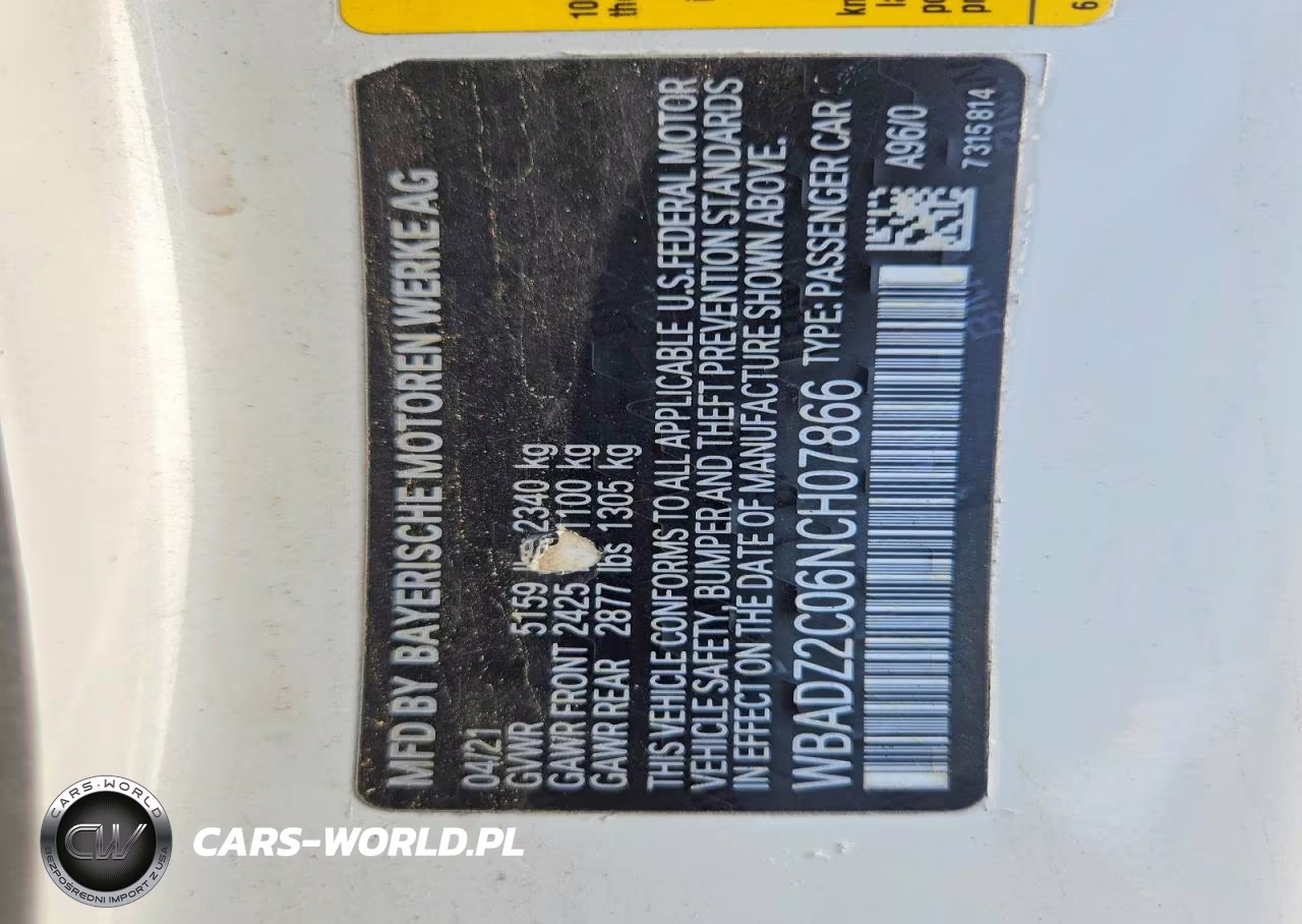 2022 BMW 840I VIN:WBADZ2C06NCH07866 - 12