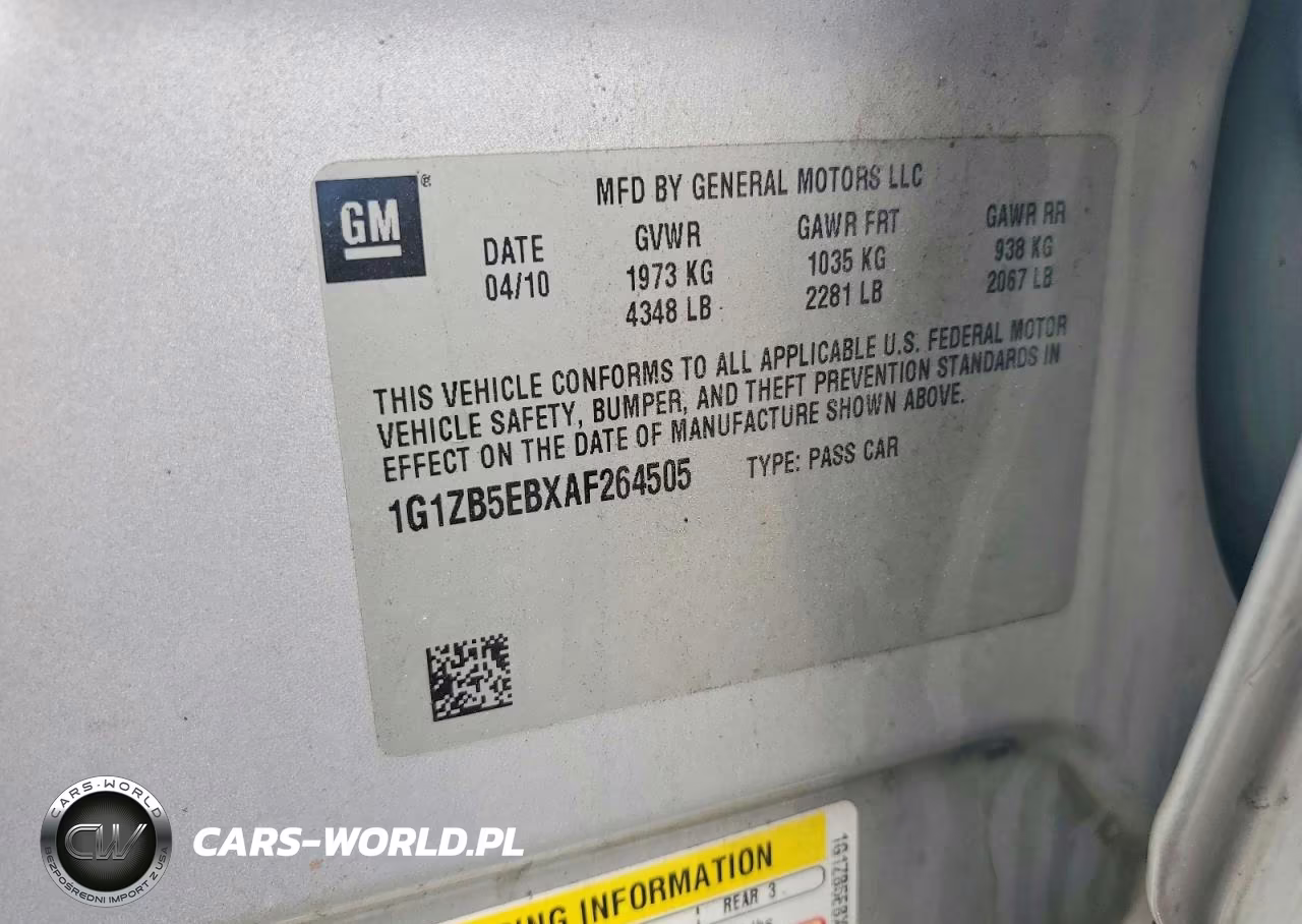2010 Chevrolet Malibu Ls VIN:1G1ZB5EBXAF264505 - 12