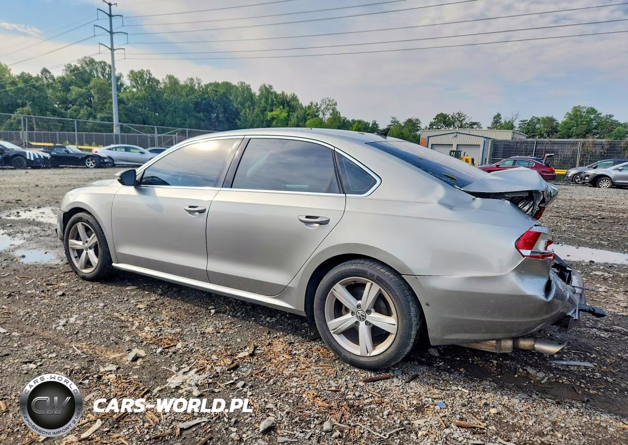 2012 Volkswagen Passat Se VIN:1VWBP7A36CC034384 - 2