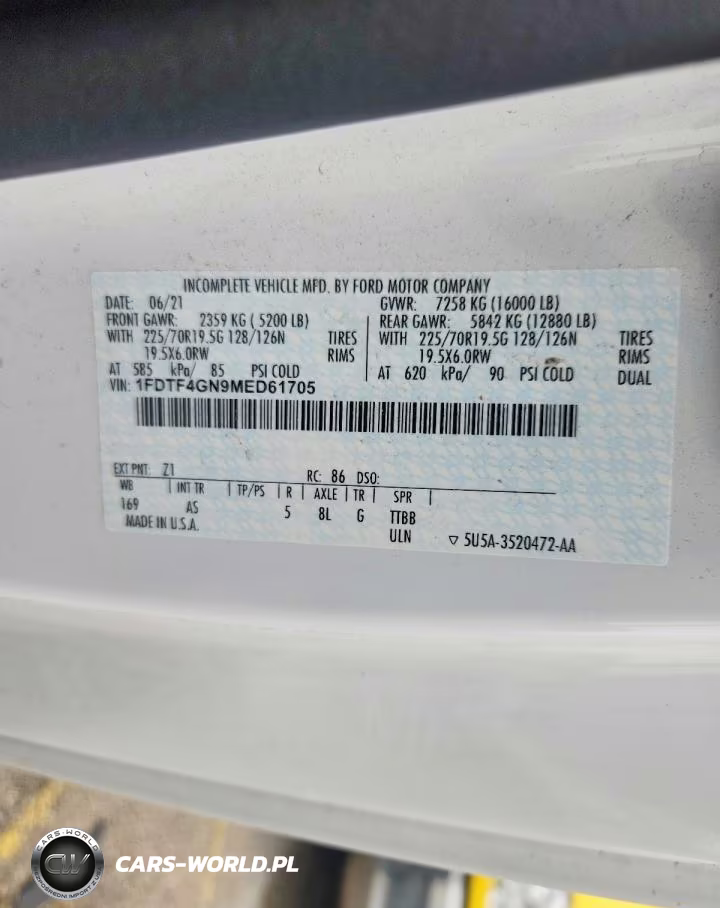 2021 Ford F450 Super Duty VIN:1FDTF4GN9MED61705 - 12