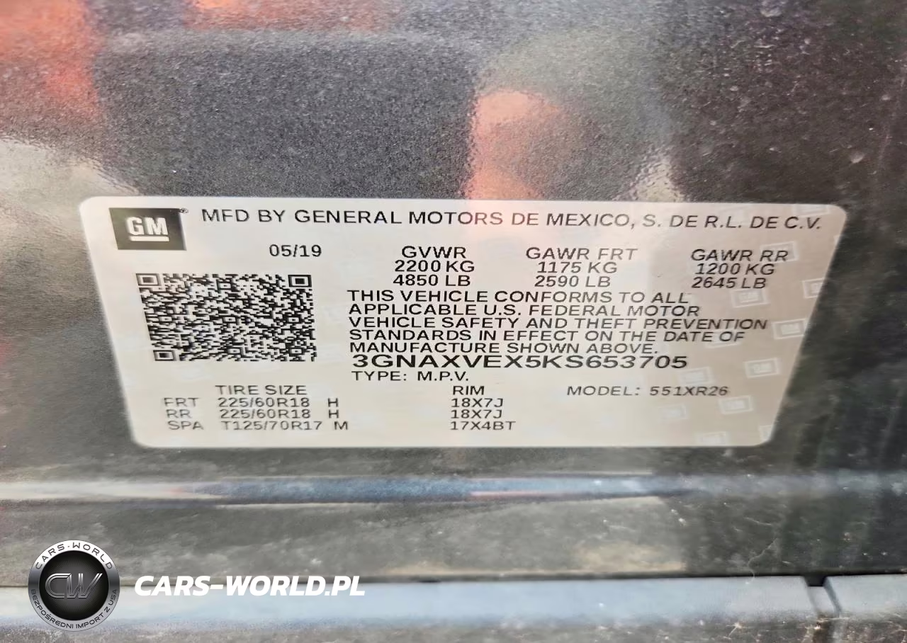 2019 Chevrolet Equinox Lt VIN:3GNAXVEX5KS653705 - 13