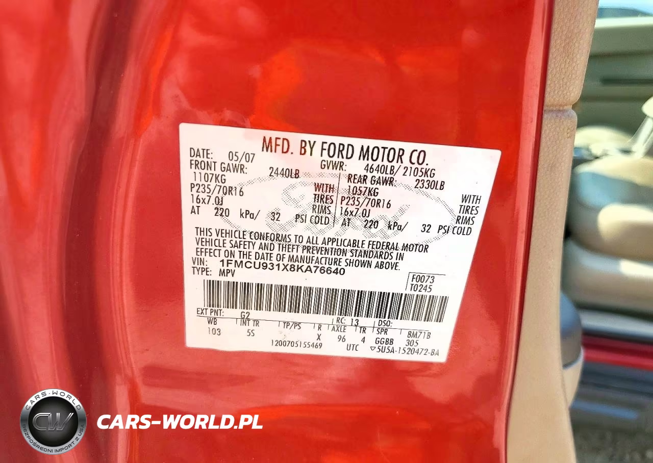 2008 Ford Escape Xlt VIN:1FMCU931X8KA76640 - 13