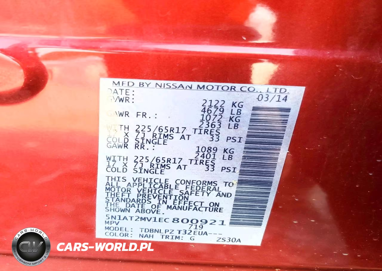 2014 Nissan Rogue S VIN:5N1AT2MV1EC800921 - 13