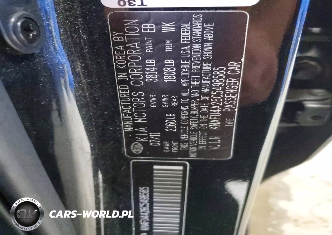 2012 Kia Forte Ex VIN:KNAFU4A26C5498585 - 12