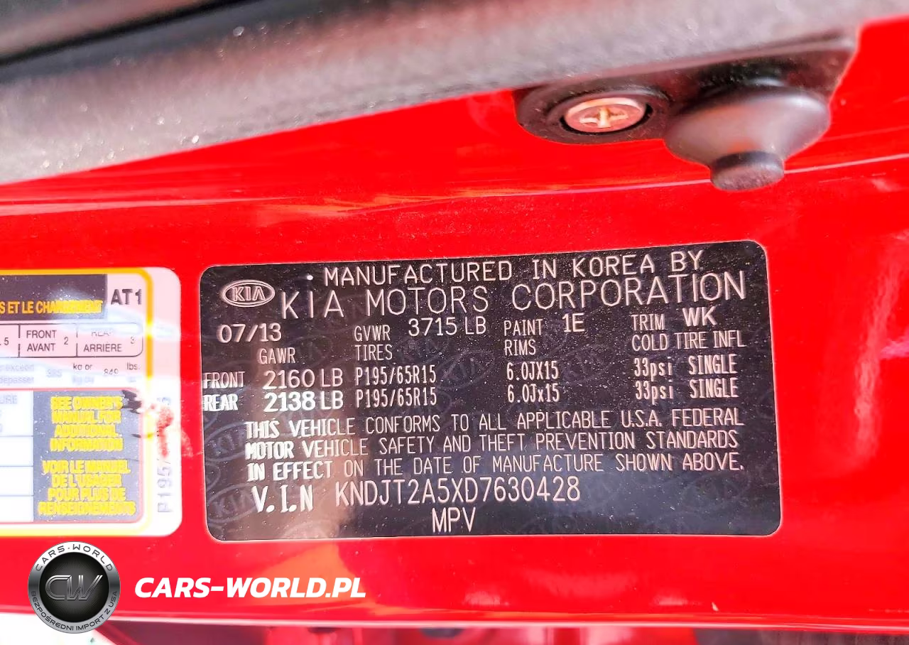 2013 Kia Soul Base VIN:KNDJT2A5XD7630428 - 13