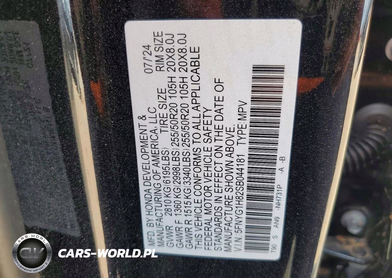 2025 Honda Pilot Elite VIN:5FNYG1H82SB044181 - 12