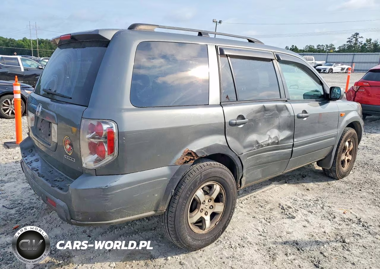 2007 Honda Pilot Exl VIN:2HKYF18577H507739 - 3
