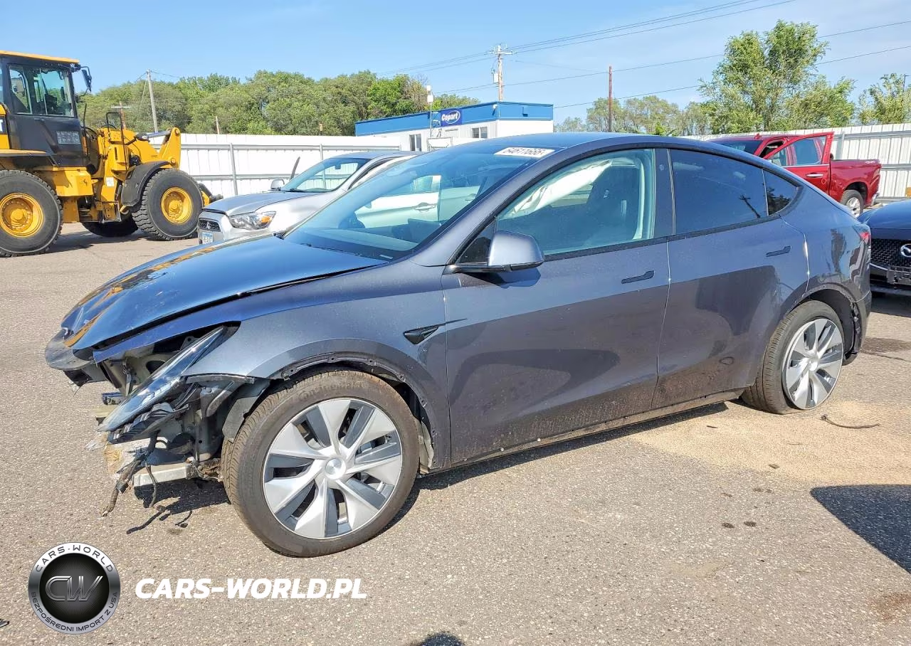 2021 Tesla Model Y VIN:5YJYGDEE1MF074187 - 1