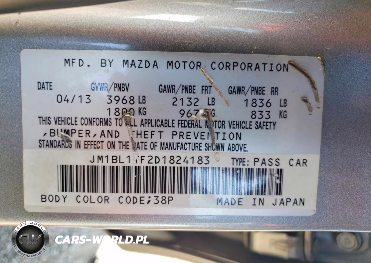 2013 Mazda 3 I VIN:JM1BL1TF2D1824183 - 12