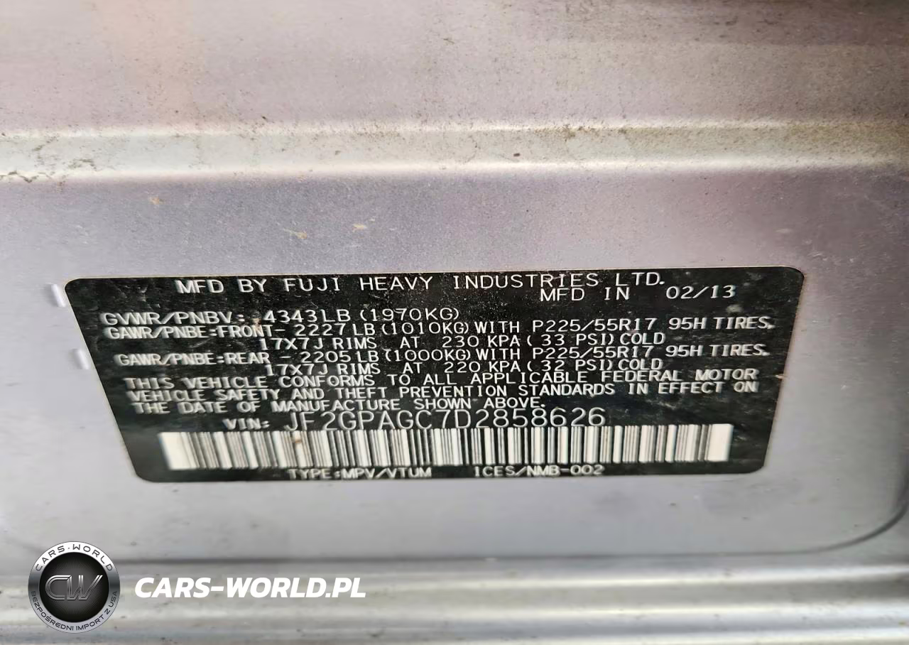 2013 Subaru Xv Crosstrek 2.0 Limited VIN:JF2GPAGC7D2858626 - 13