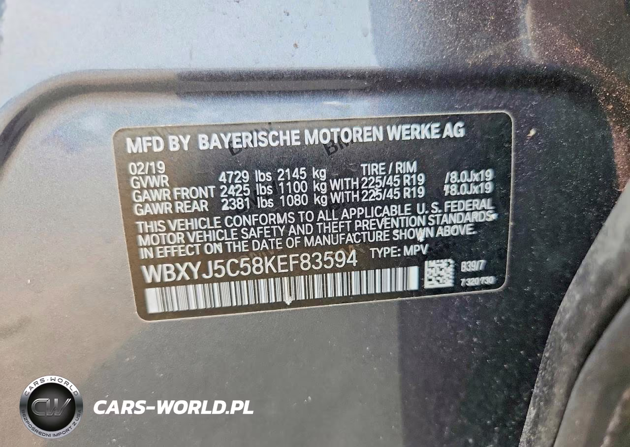 2019 BMW X2 xDrive28I VIN:WBXYJ5C58KEF83594 - 13