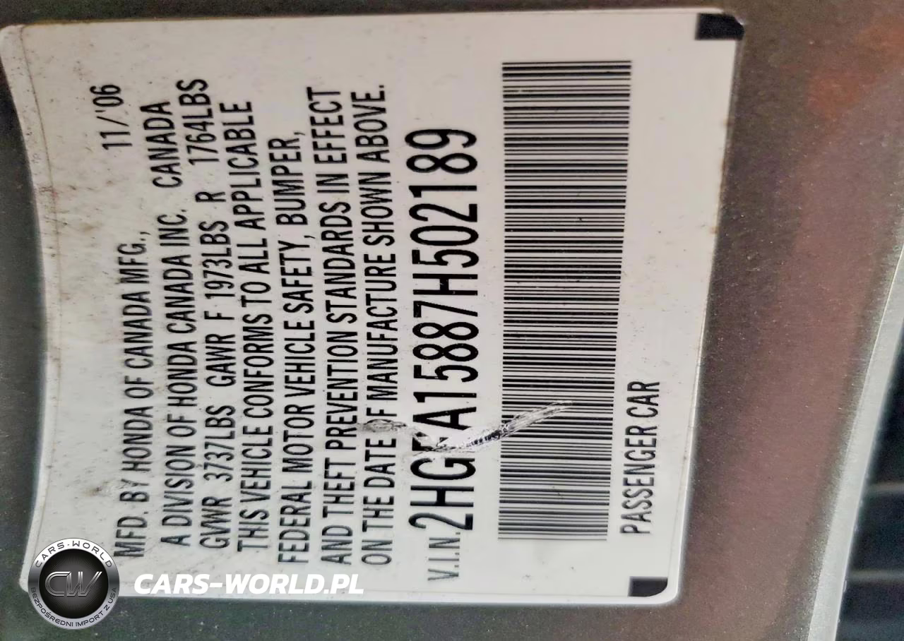 2007 Honda Civic Ex VIN:2HGFA15887H502189 - 12