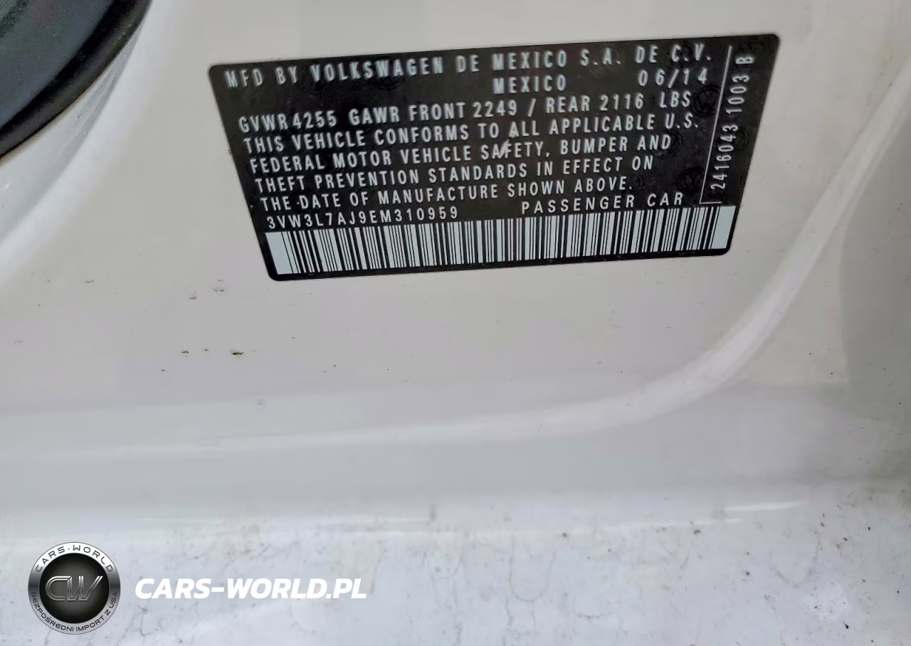 2014 Volkswagen Jetta Tdi VIN:3VW3L7AJ9EM310959 - 12
