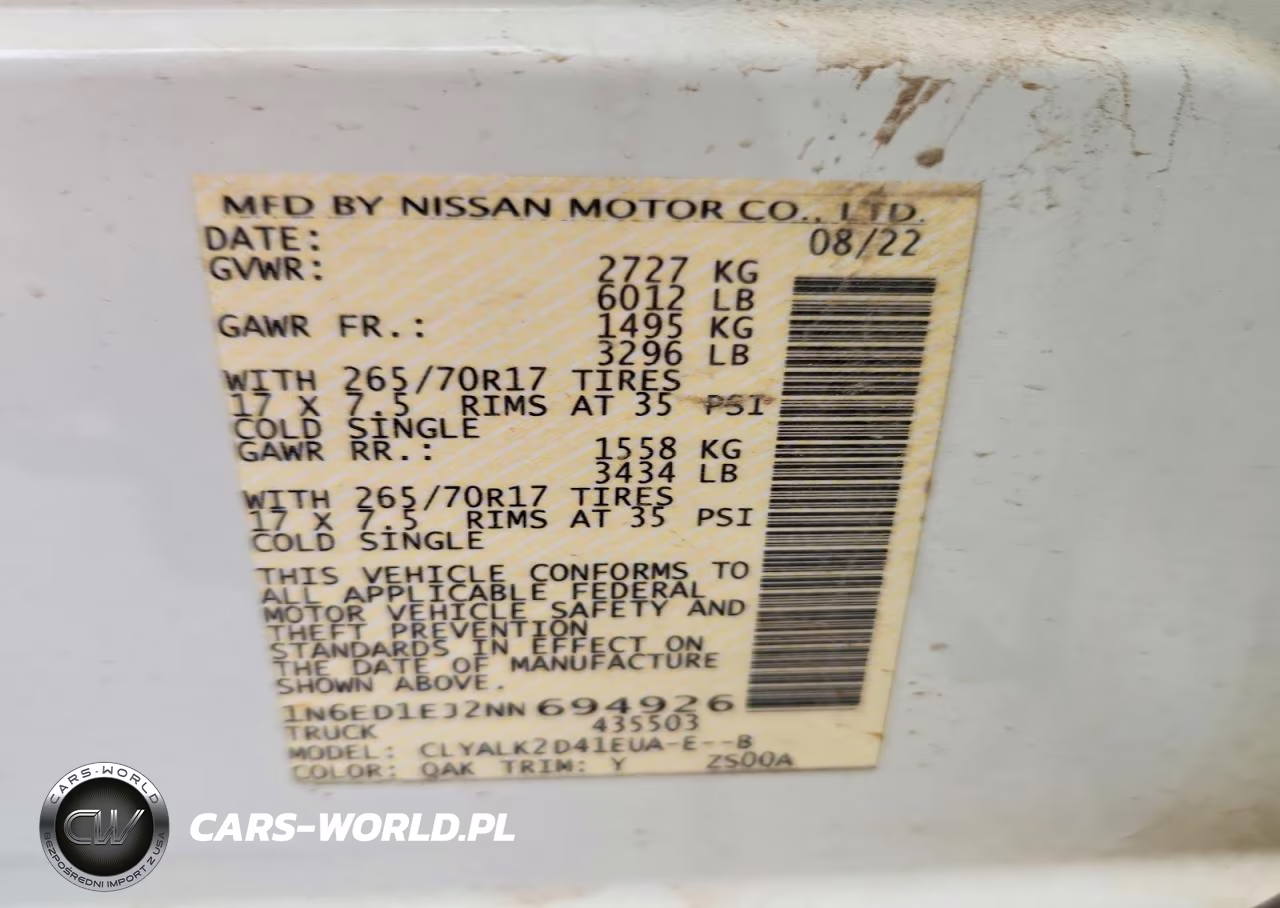 2022 Nissan Frontier Pro-X VIN:1N6ED1EJ2NN694926 - 13