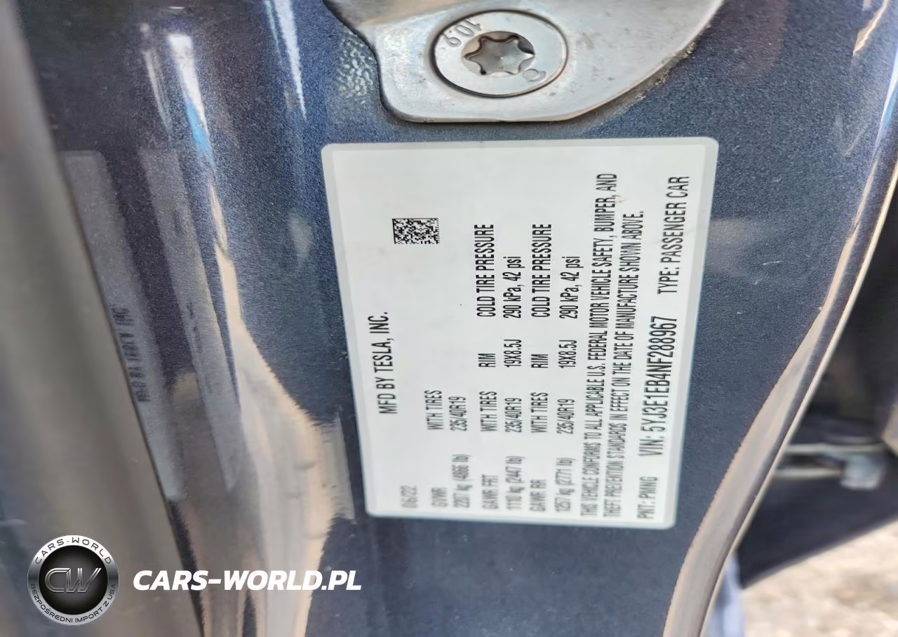 2022 Tesla Model 3 VIN:5YJ3E1EB4NF288967 - 12