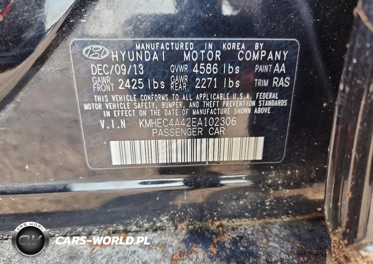 2014 Hyundai Sonata Hybrid VIN:KMHEC4A42EA102306 - 12