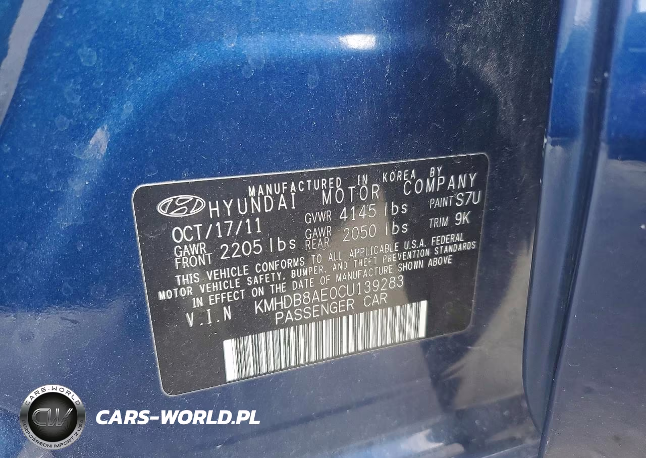 2012 Hyundai Elantra Touring Gls VIN:KMHDB8AE0CU139283 - 12